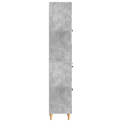 Cabinet Set 2 pcs Concrete Grey Engineered Wood
