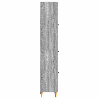 Cabinet Set 2 pcs Grey Sonoma Engineered Wood