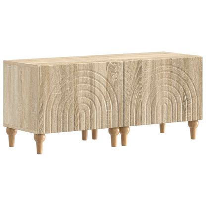3 Piece LED TV Cabinet Sonoma Oak Engineered Wood