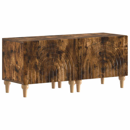 3 Piece LED TV Cabinet Smoked Oak Engineered Wood