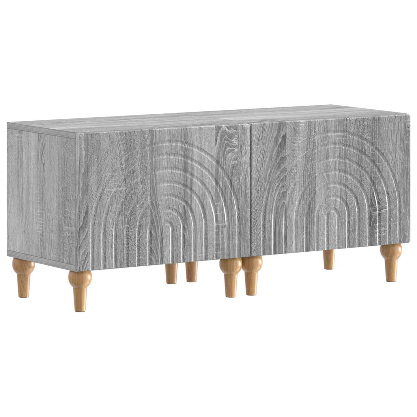 3 Piece LED TV Cabinet Grey Sonoma Engineered Wood