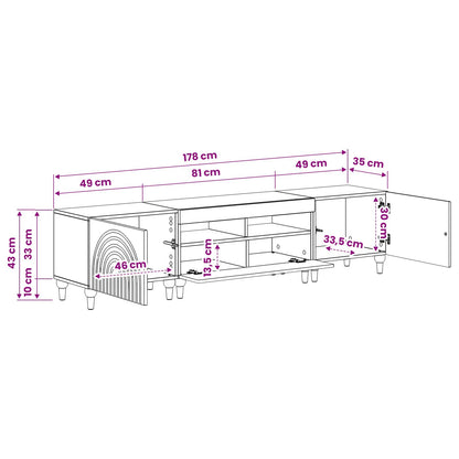 3 Piece LED TV Cabinet Grey Sonoma Engineered Wood