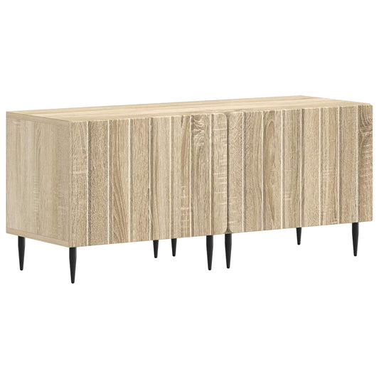 5 Piece LED TV Cabinet Sonoma Oak Engineered Wood