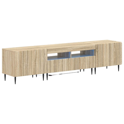 5 Piece LED TV Cabinet Sonoma Oak Engineered Wood