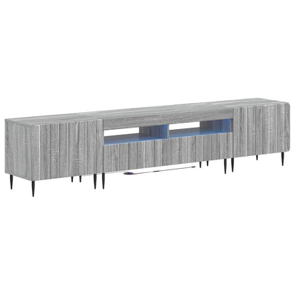 5 Piece LED TV Cabinet Grey Sonoma Engineered Wood