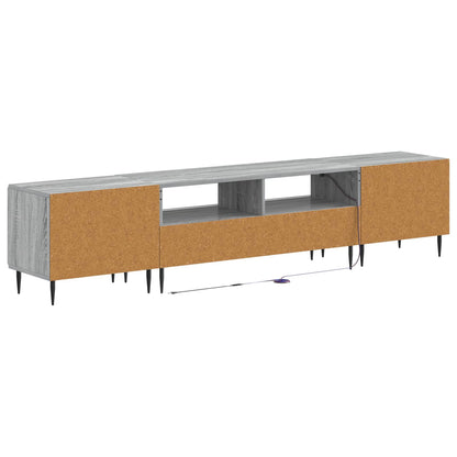 5 Piece LED TV Cabinet Grey Sonoma Engineered Wood