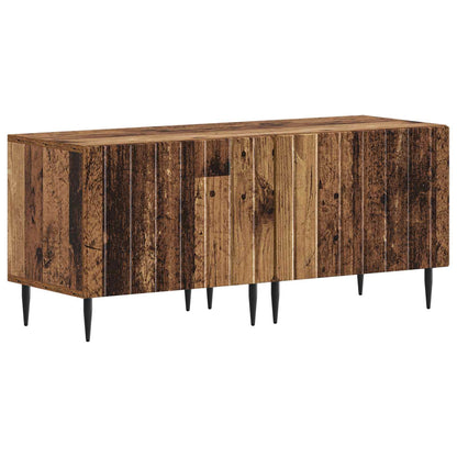 5 Piece LED TV Cabinet Old Wood Engineered Wood
