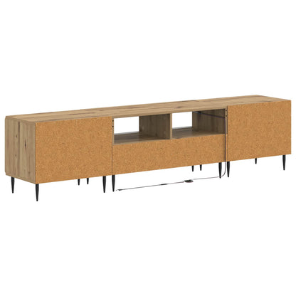 5 Piece LED TV Cabinet Artisan Oak Engineered Wood