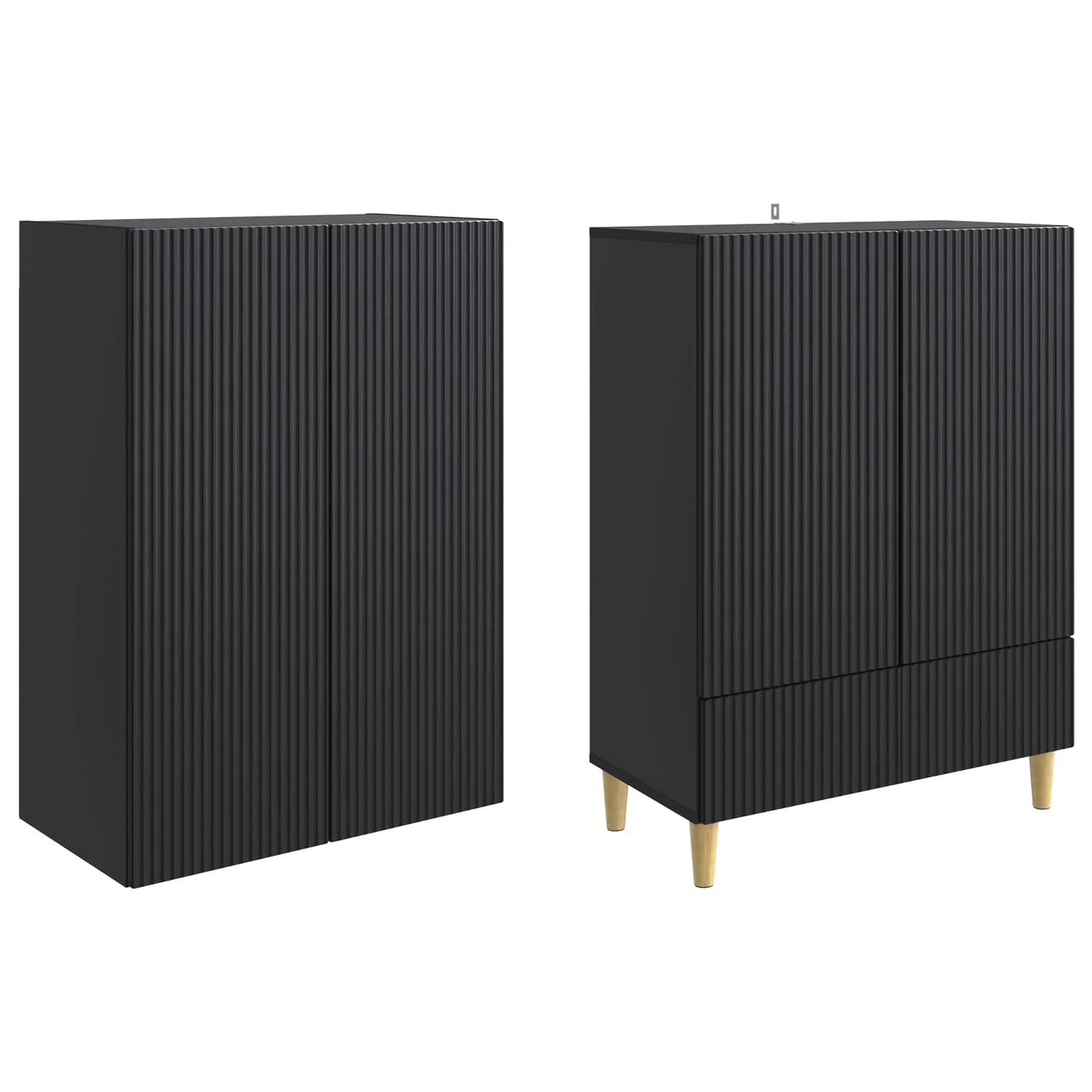 Cabinet Set 2 pcs Engineered Wood