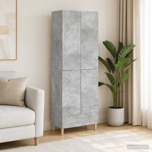 Cabinet Set 2 pcs 66 x 34.5 x 95 cm Engineered Wood