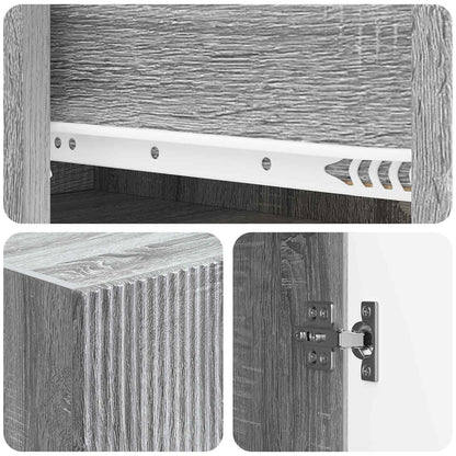 Cabinet Set 2 pcs Engineered Wood