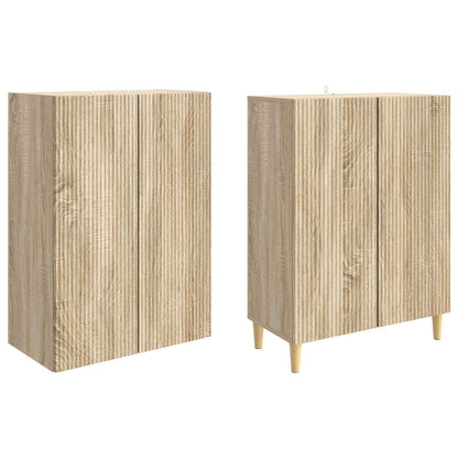 Cabinet Set 2 pcs Sonoma Oak Engineered Wood