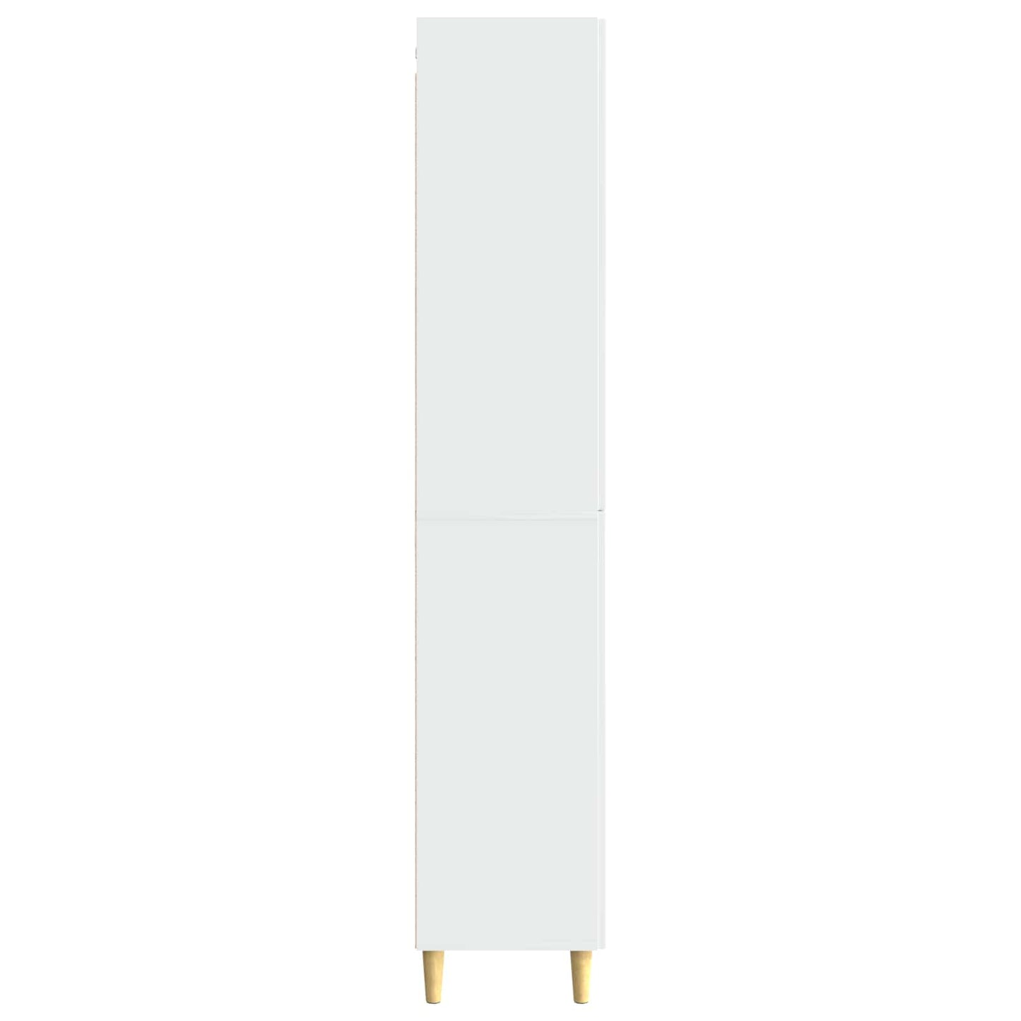 Cabinet Set 2 pcs High Gloss White 66 x 34.5 x 90 cm