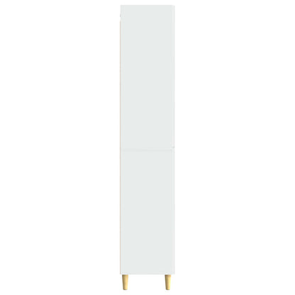 Cabinet Set 2 pcs High Gloss White 66 x 34.5 x 90 cm