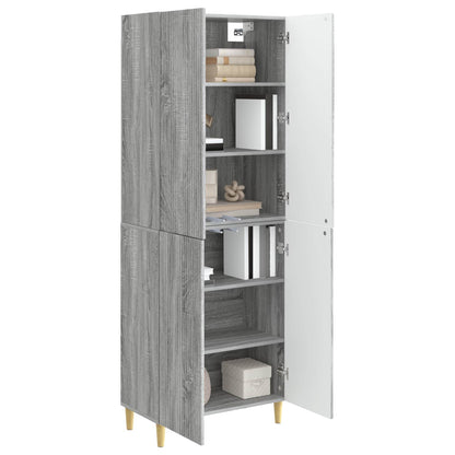 Cabinet Set 2 pcs 66 x 34.5 x 90 cm Engineered Wood
