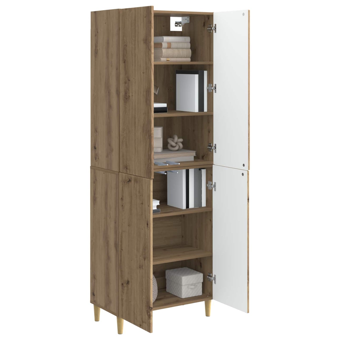 Cabinet Set 2 pcs Artisan Oak 66 x 34.5 x 90 cm Engineered Wood