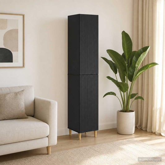 Cabinet Set 2 pcs 33 x 34.5 x 90 cm Engineered Wood