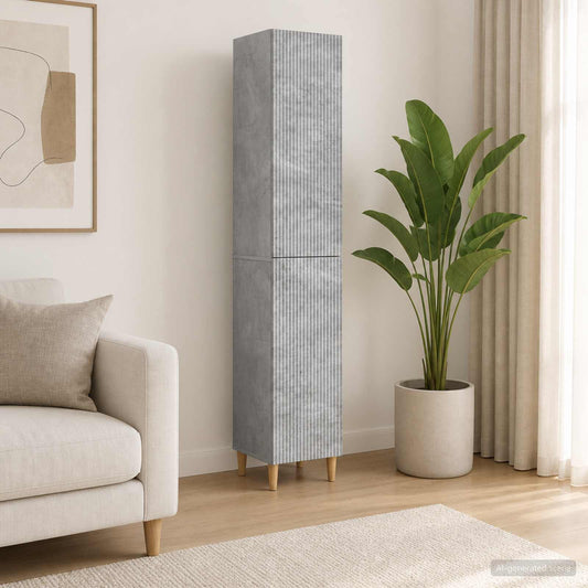 Cabinet Set 2 pcs 33 x 34.5 x 90 cm Engineered Wood