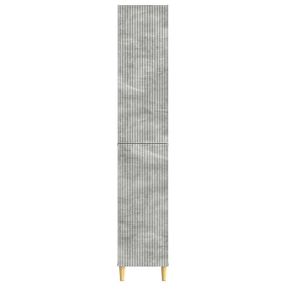 Cabinet Set 2 pcs Concrete Grey Engineered Wood
