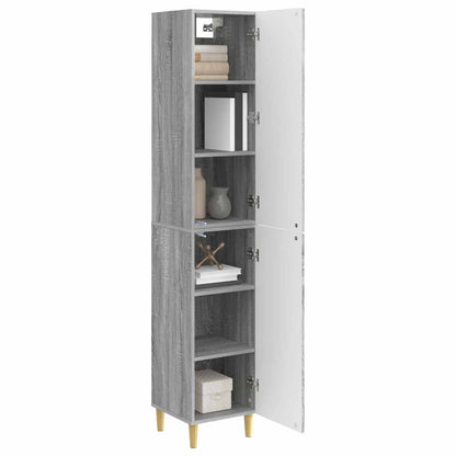 Cabinet Set 2 pcs 33 x 34.5 x 90 cm Engineered Wood