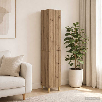 Cabinet Set 2 pcs 33 x 34.5 x 90 cm Engineered Wood