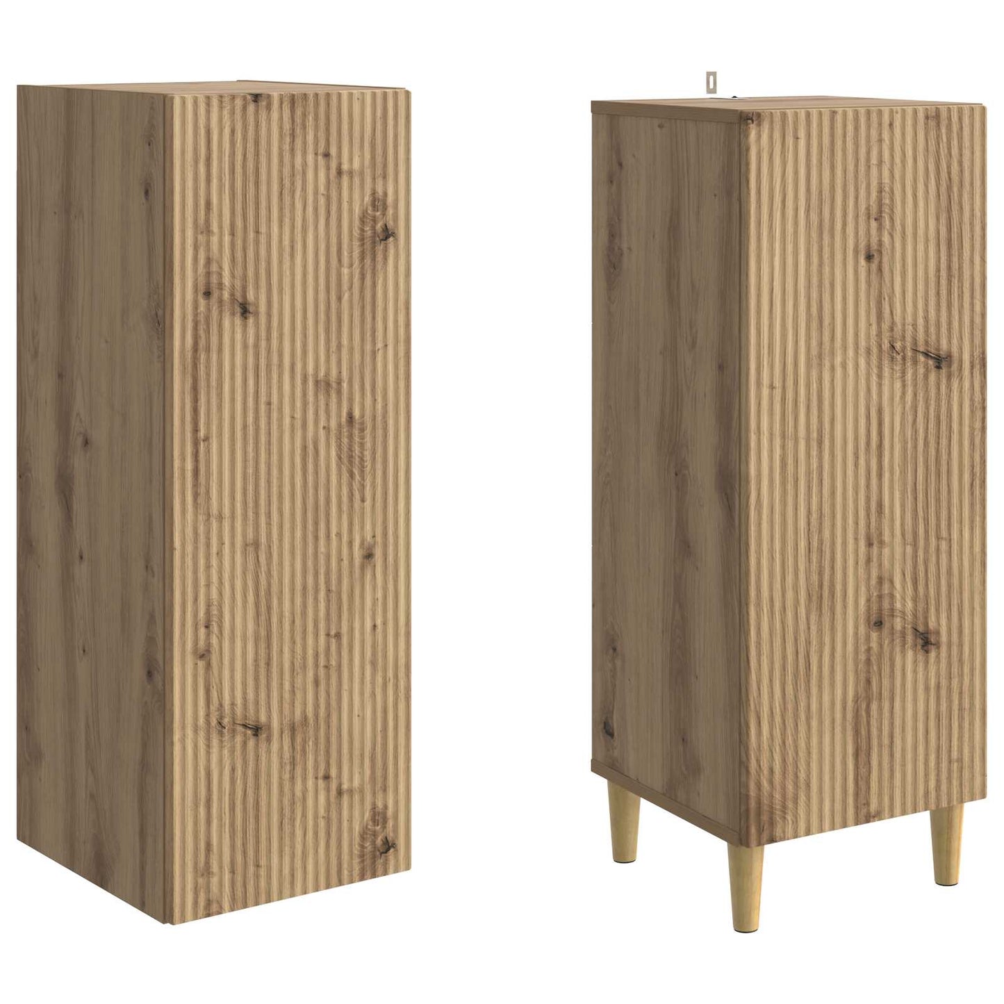 Cabinet Set 2 pcs 33 x 34.5 x 90 cm Engineered Wood