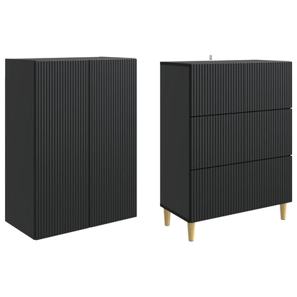 Cabinet Set 2 pcs Engineered Wood