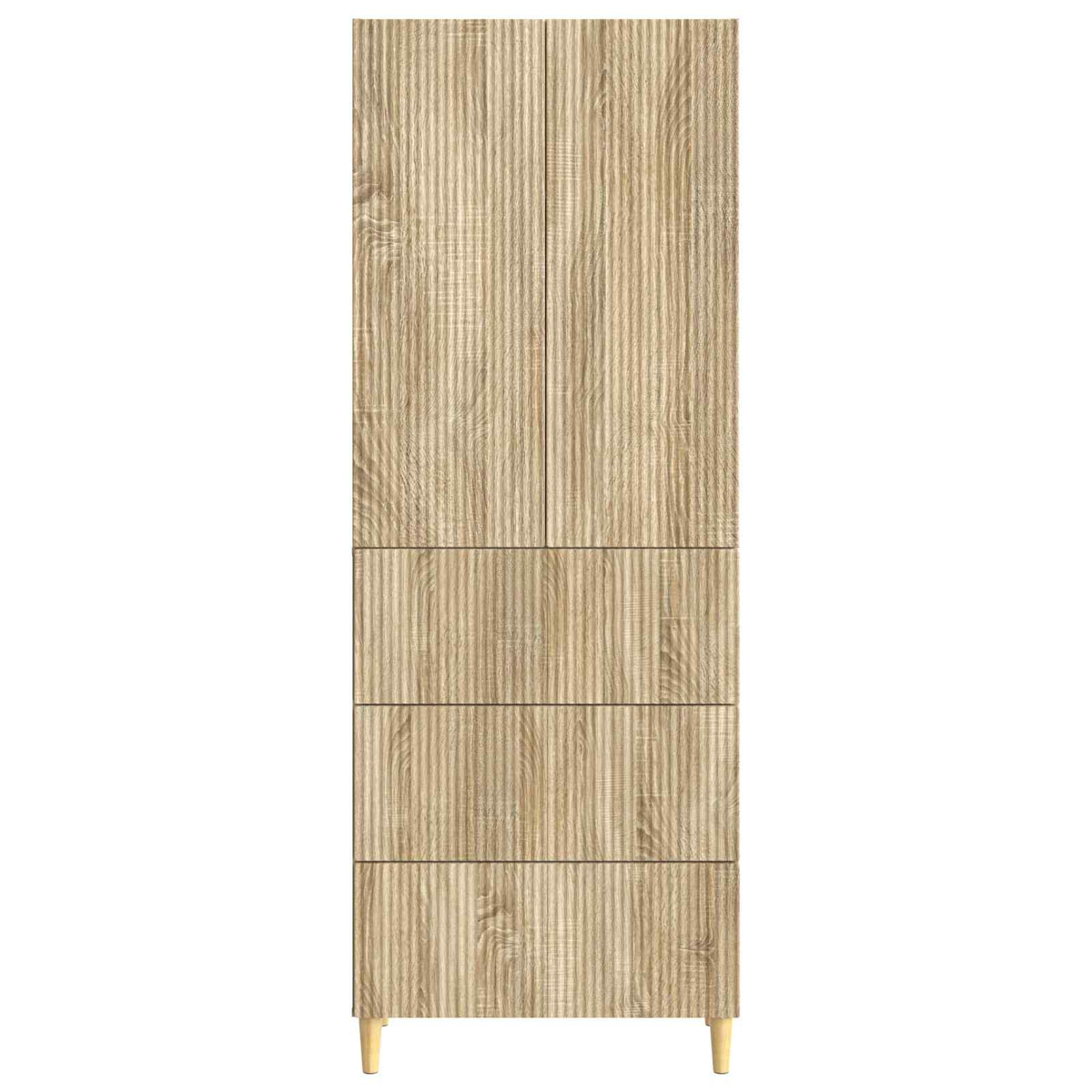 Cabinet Set 2 pcs Sonoma Oak Engineered Wood