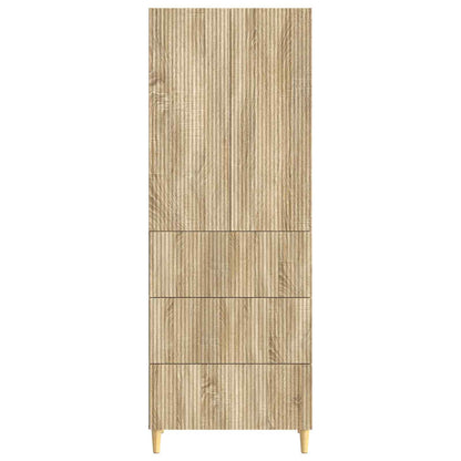 Cabinet Set 2 pcs Sonoma Oak Engineered Wood