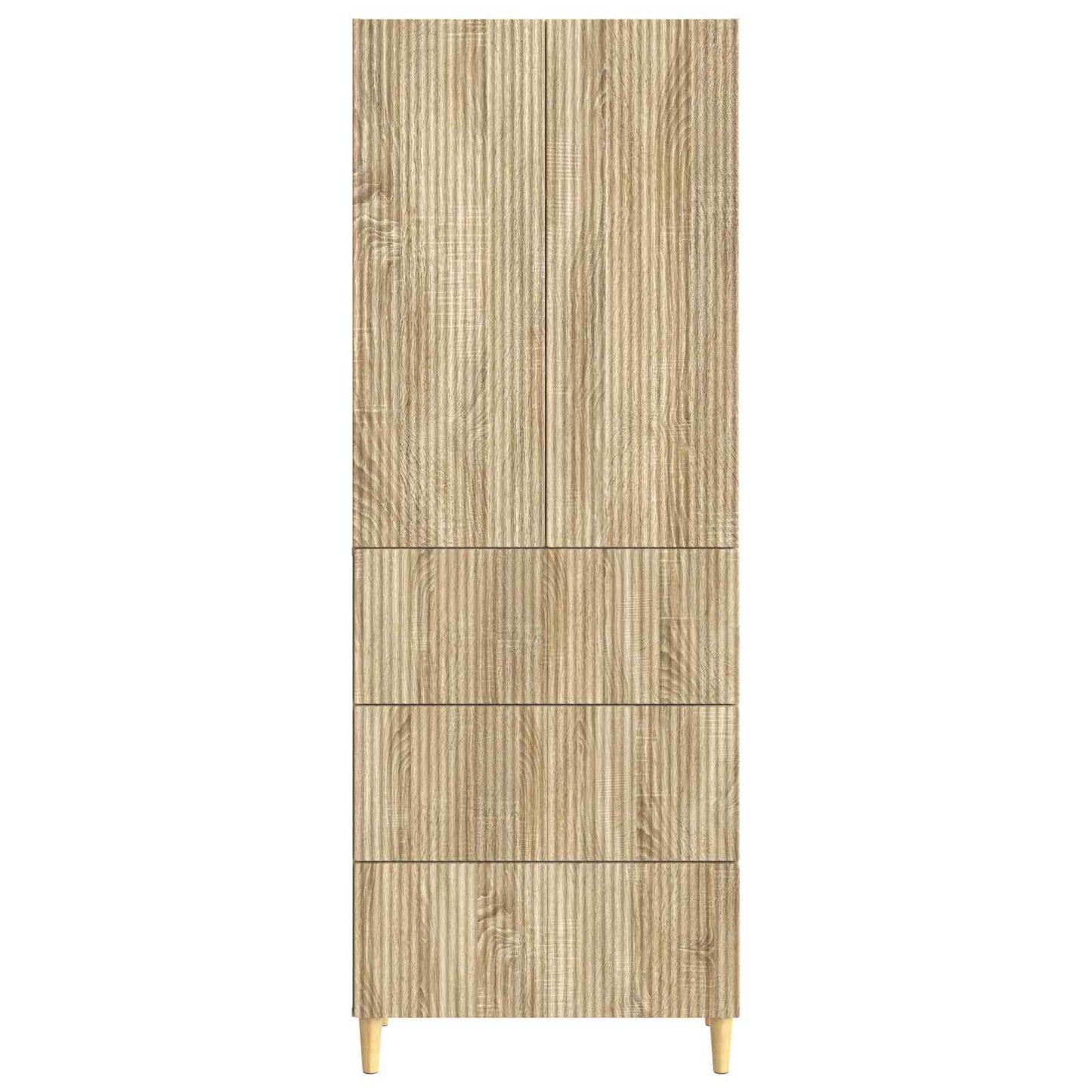 Cabinet Set 2 pcs Sonoma Oak 66 x 34.5 x 90 cm Engineered Wood