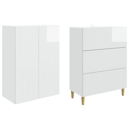 Cabinet Set 2 pcs 66 x 34.5 x 90 cm Engineered Wood