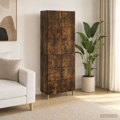 Cabinet Set 2 pcs Engineered Wood