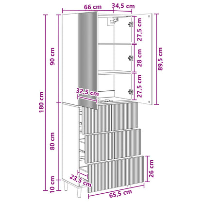 Cabinet Set 2 pcs Engineered Wood