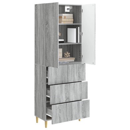 Cabinet Set 2 pcs Engineered Wood