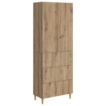 Cabinet Set 2 pcs 66 x 34.5 x 90 cm Engineered Wood
