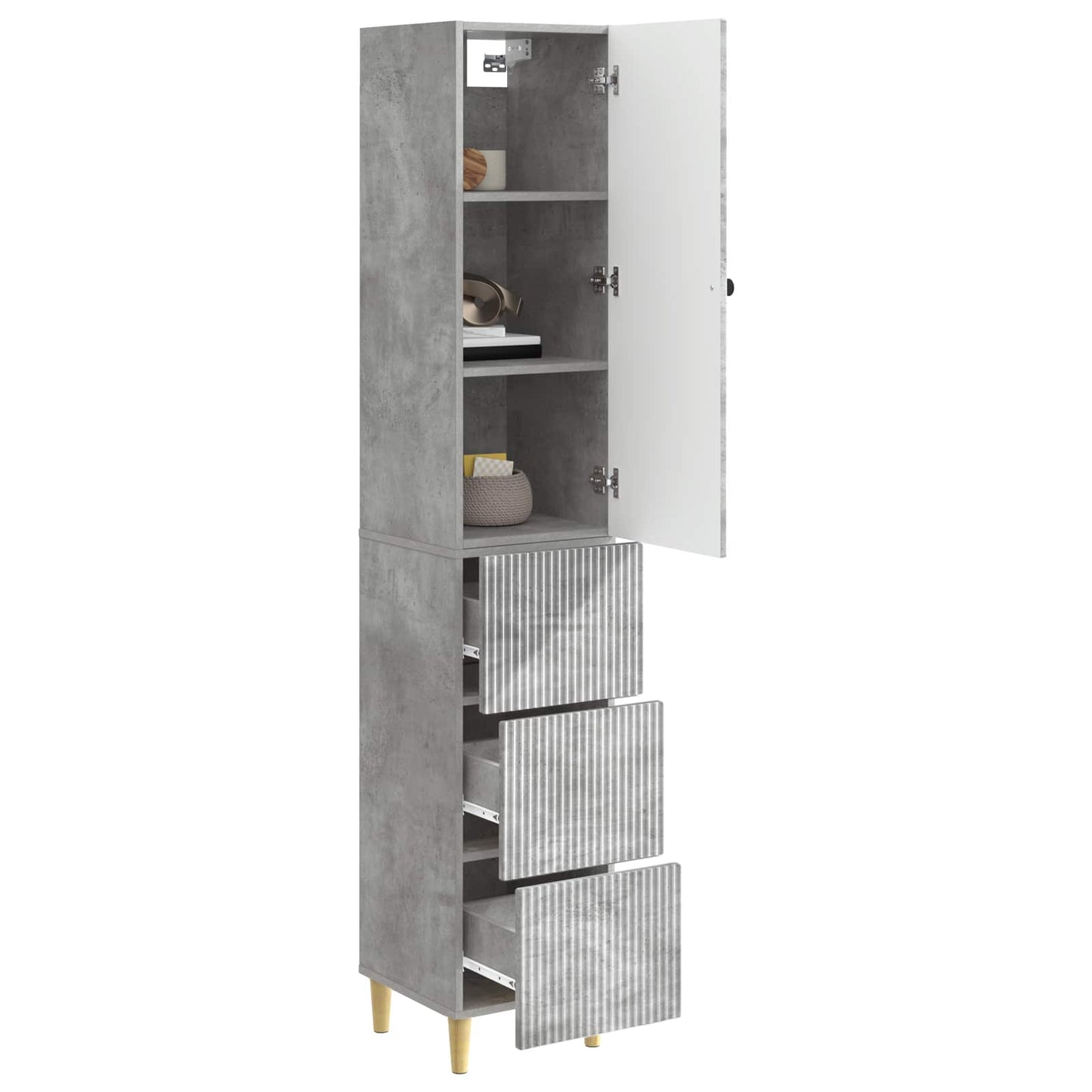 Cabinet Set 2 pcs Engineered Wood