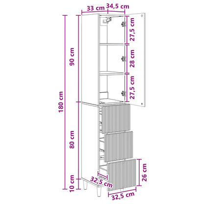 Cabinet Set 2 pcs Engineered Wood