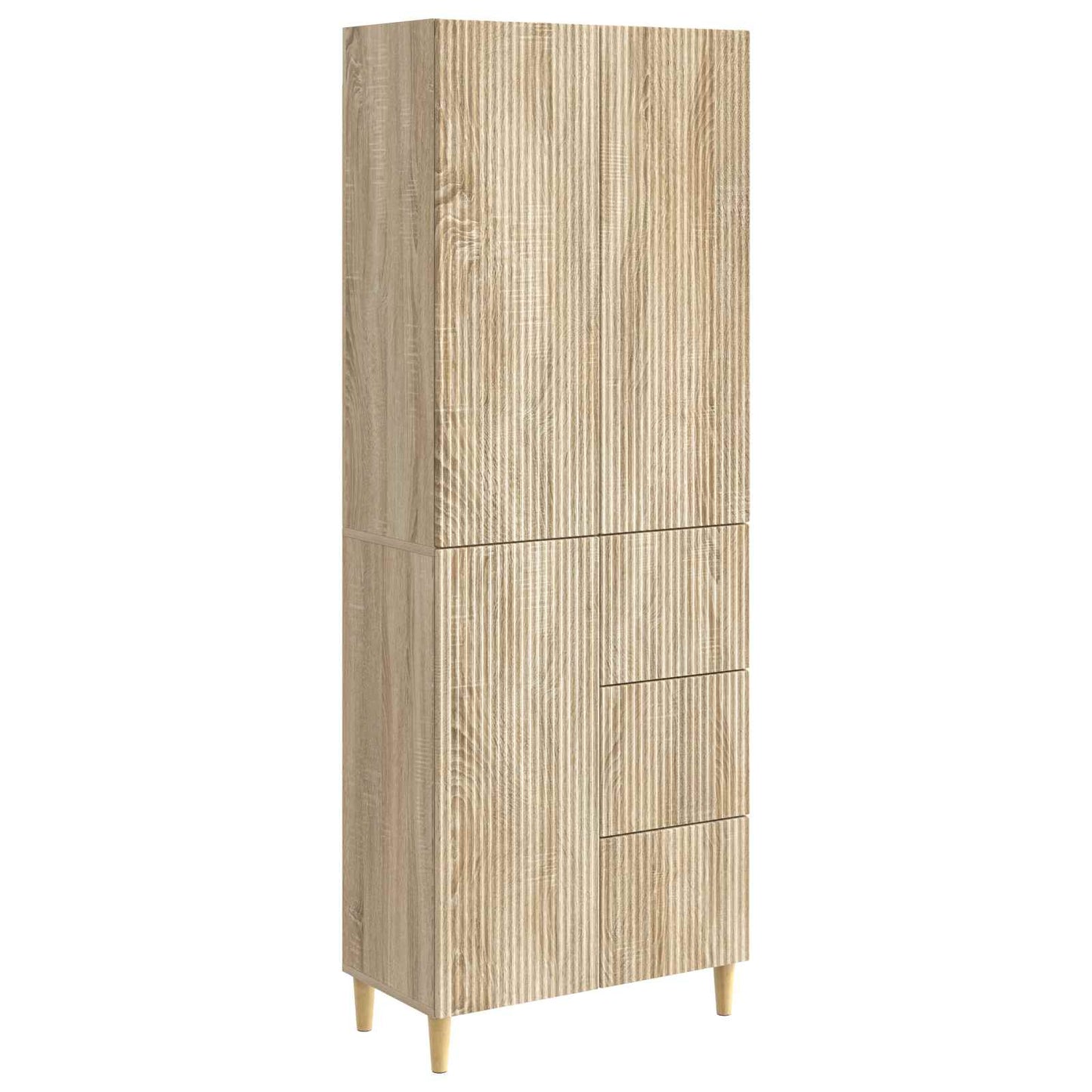 Cabinet Set 2 pcs 66 x 34.5 x 90 cm Engineered Wood