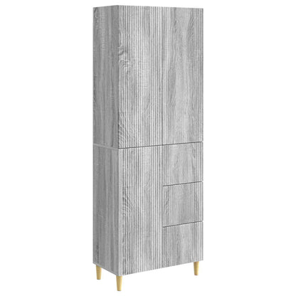 Cabinet Set 2 pcs Grey Sonoma 66 x 34.5 x 90 cm Engineered Wood