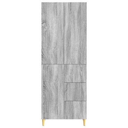 Cabinet Set 2 pcs Grey Sonoma 66 x 34.5 x 90 cm Engineered Wood