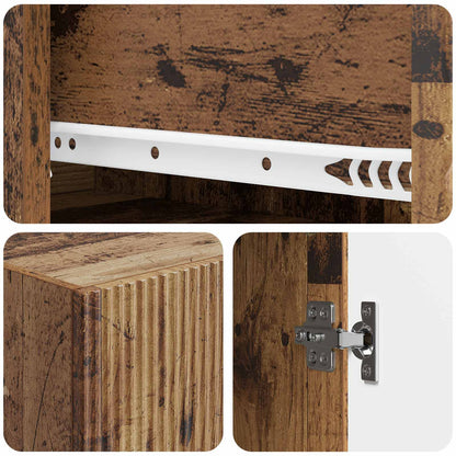 Cabinet Set 2 pcs Engineered Wood