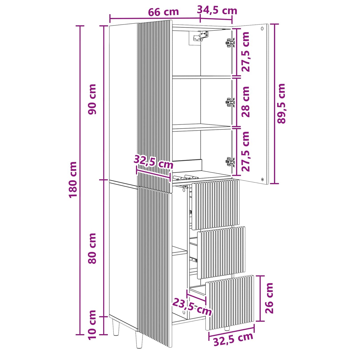 Cabinet Set 2 pcs Engineered Wood