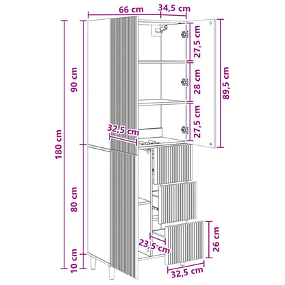 Cabinet Set 2 pcs Engineered Wood