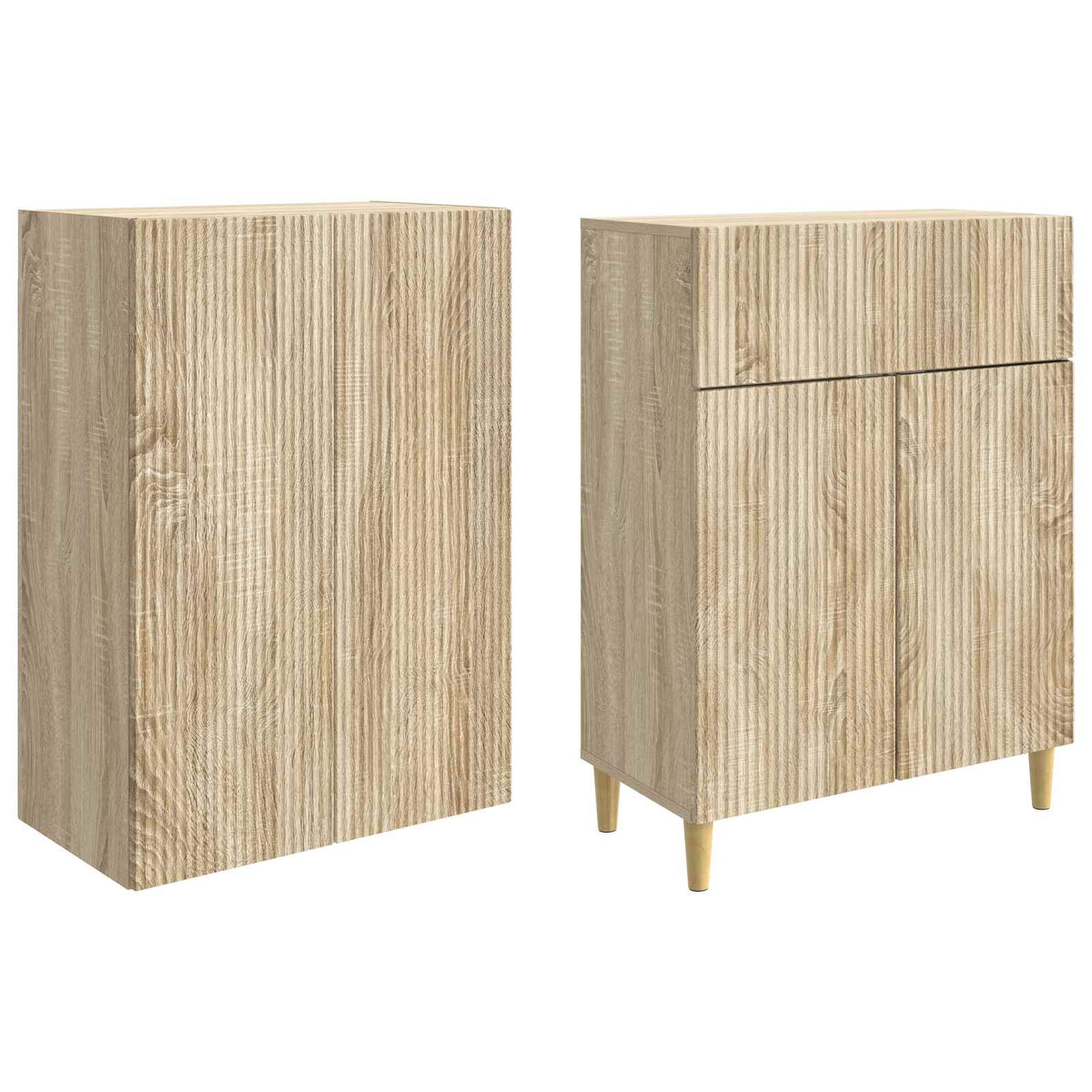 Cabinet Set 2 pcs Sonoma Oak Engineered Wood