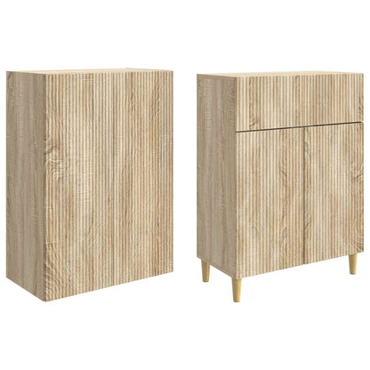 Cabinet Set 2 pcs Sonoma Oak Engineered Wood