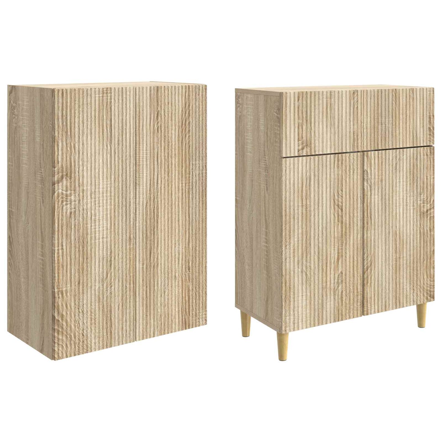 Cabinet Set 2 pcs 66 x 34.5 x 90 cm Engineered Wood