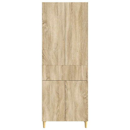 Cabinet Set 2 pcs Sonoma Oak Engineered Wood