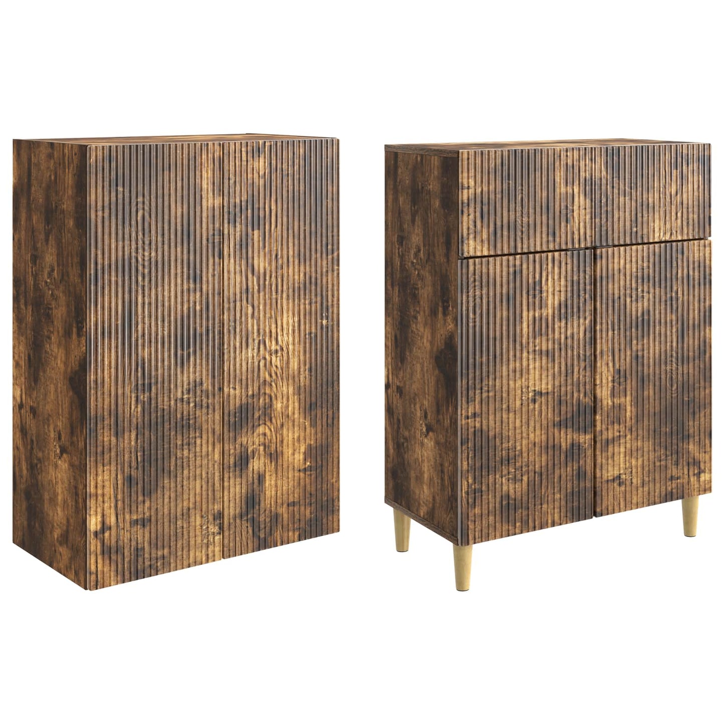 Cabinet Set 2 pcs 66 x 34.5 x 90 cm Engineered Wood