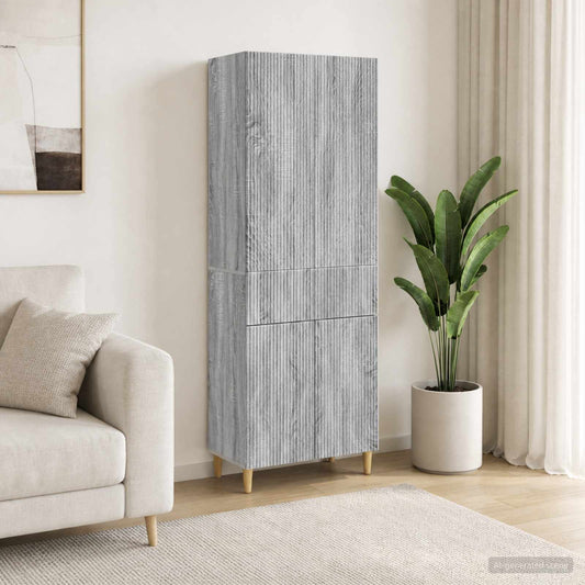 Cabinet Set 2 pcs 66 x 34.5 x 90 cm Engineered Wood