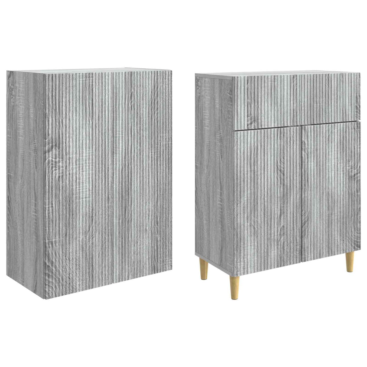 Cabinet Set 2 pcs 66 x 34.5 x 90 cm Engineered Wood
